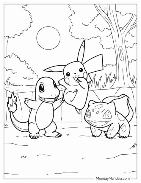 coloring pages pokemon|52 Pokemon Coloring Pages (Free PDF Printables)